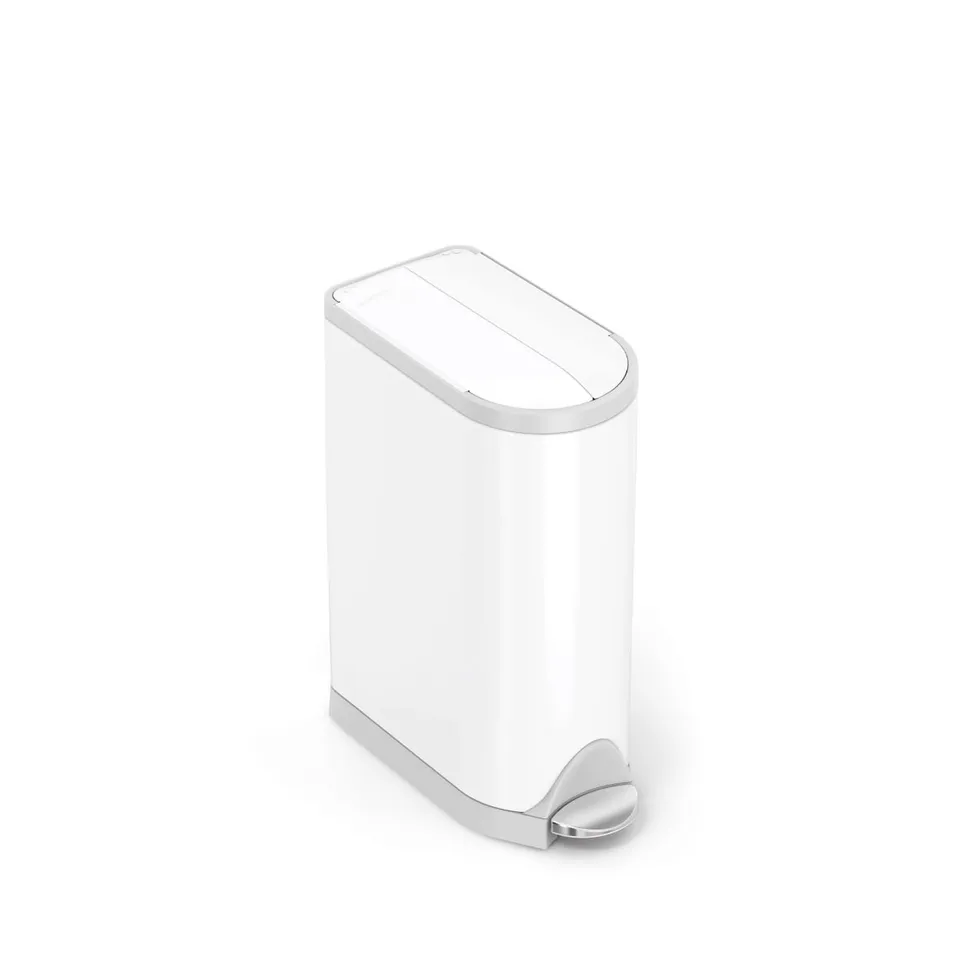 simplehuman-diaper-can-cestino-pannolini-compatto-con-coperchio-farfalla-pod-odo image 1