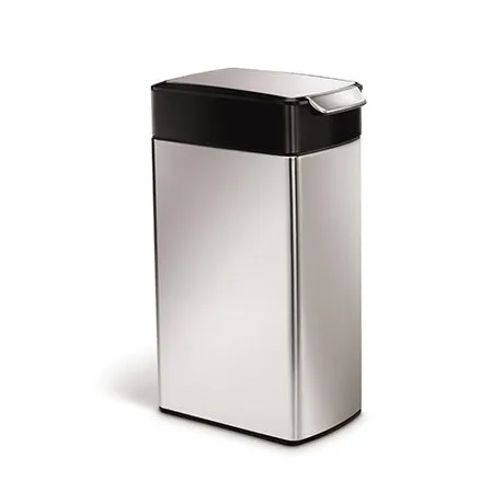 simplehuman-40l-slim-steel-touch-bar-can-pattumiera-slim-touch-bar-in-acciaio-ap image 1