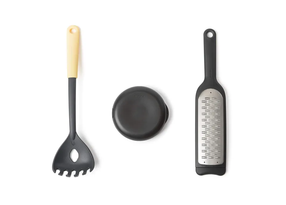 brabantia-tasty-italian-chef-set-set-3-pezzi-cucina-servispaghetti-grattugia-e-t image 1