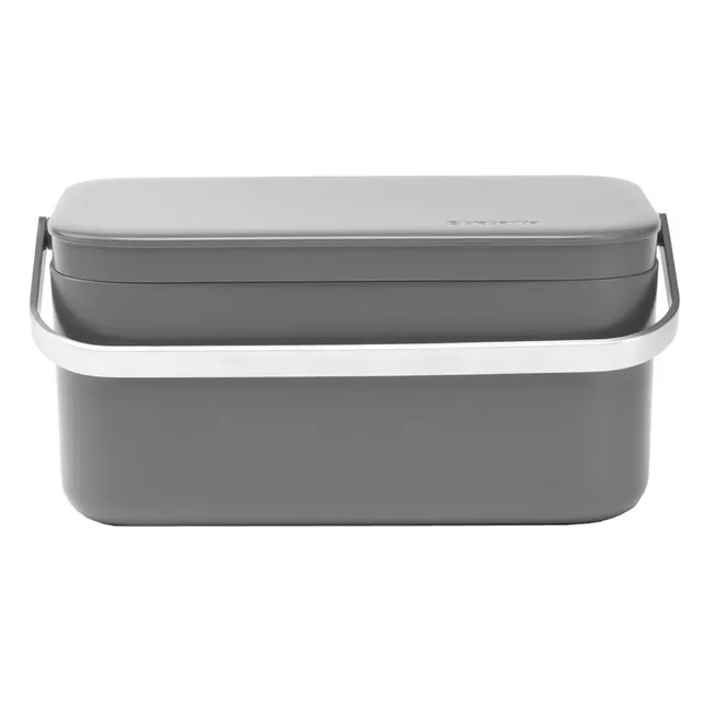brabantia-sinkside-contenitore-per-organico-con-coperchio-dark-grey-12-7-x-22-1- image 1