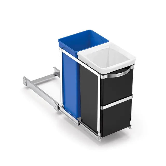 simplehuman-cw1016-cestino-a-scomparsa-sottolavello-per-raccolta-differenziata-e image 1