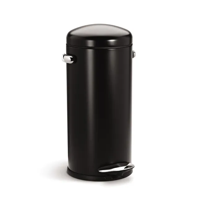 simplehuman-30l-round-retro-step-trash-can-pattumiera-a-pedale-tonda-in-stile-re image 1