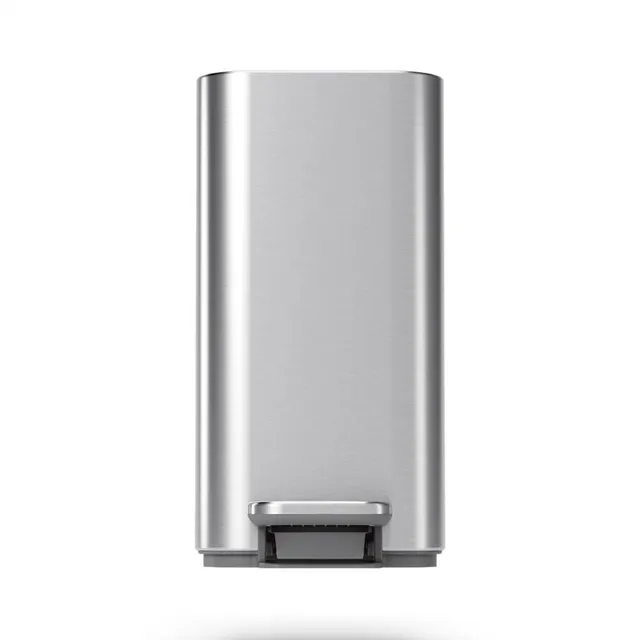 simplehuman-pattumiera-a-pedale-da-bagno-slim-in-acciaio-inox-spazzolato-5-litri image 1