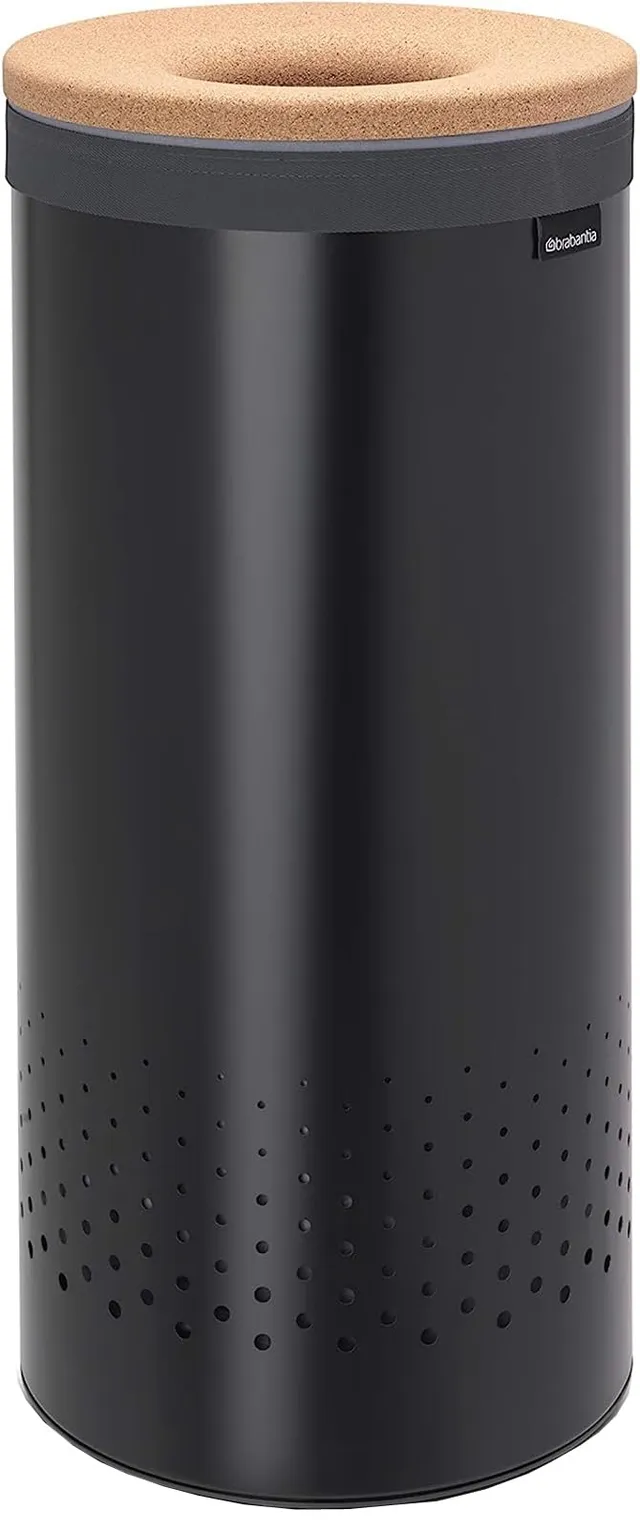 brabantia-cesto-portabiancheria-quick-drop-35-litri-matt-black-sacco-rimovibile- image 1