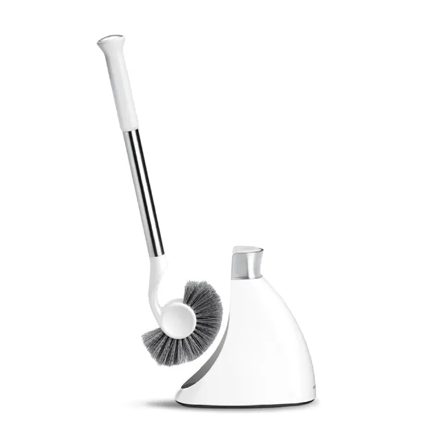 simplehuman-scopino-da-bagno-con-supporto-magnetico-in-acciaio-inox-e-testa-in-p image 1