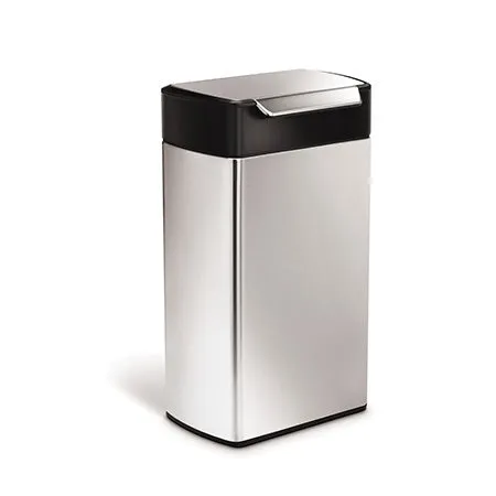 simplehuman-40l-rectangular-steel-touch-bar-can-pattumiera-rettangolare-in-accia image 1