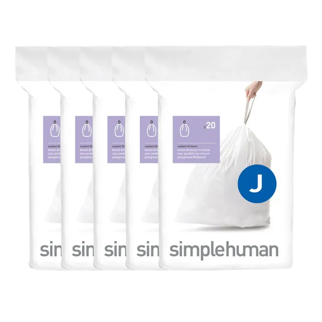 simplehuman-code-j-custom-fit-liner-sacchetti-su-misura-per-cestini-simplehuman- image 1