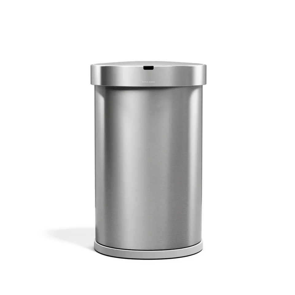 simplehuman-45l-semi-round-sensor-can-cestino-sensore-touch-free-45-litri-in-acc image 1