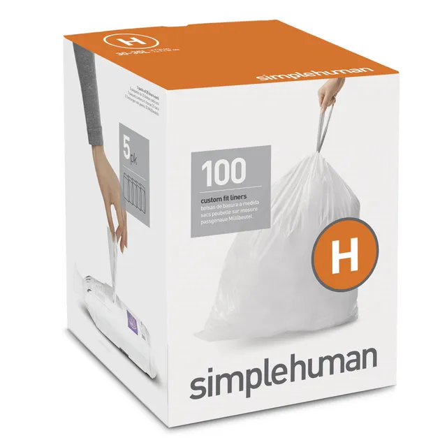 simplehuman-code-h-sacchetti-spazzatura-con-coulisse-30-35-l-confezione-da-100-p image 1