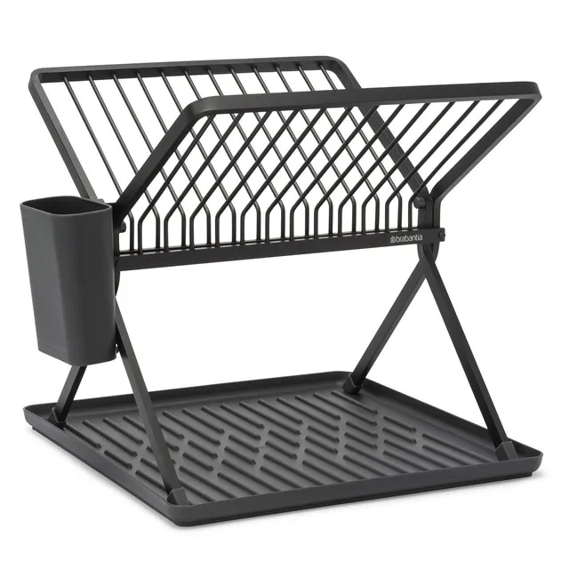 brabantia-sinkside-scolapiatti-pieghevole-compatto-con-vassoio-salvagoccia-fino- image 1
