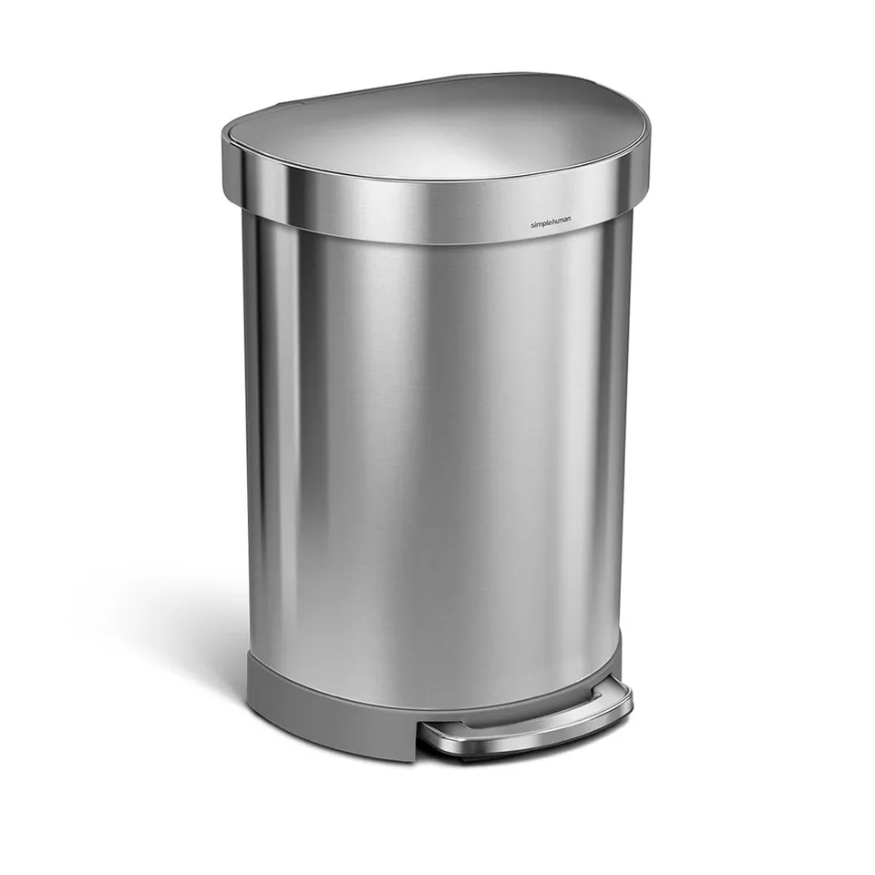 simplehuman-60l-semi-round-step-can-con-liner-rim-pattumiera-a-pedale-semitonda- image 1