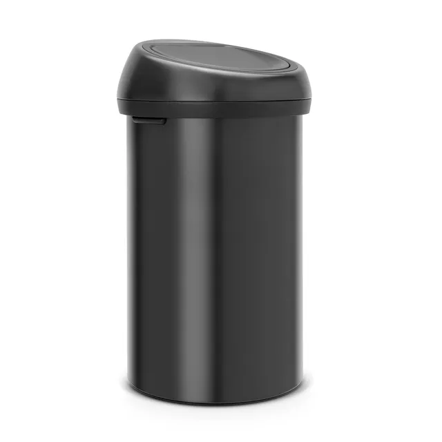 brabantia-touch-bin-pattumiera-da-cucina-60-l-acciaio-coperchio-e-corpo-nero-opa image 1