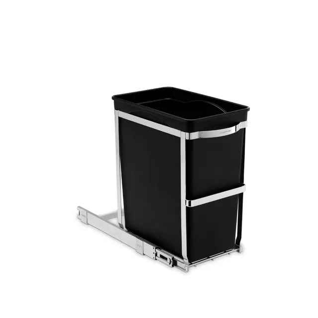 simplehuman-30l-under-counter-pull-out-cestino-estraiabile-sottopensile-in-accia image 1