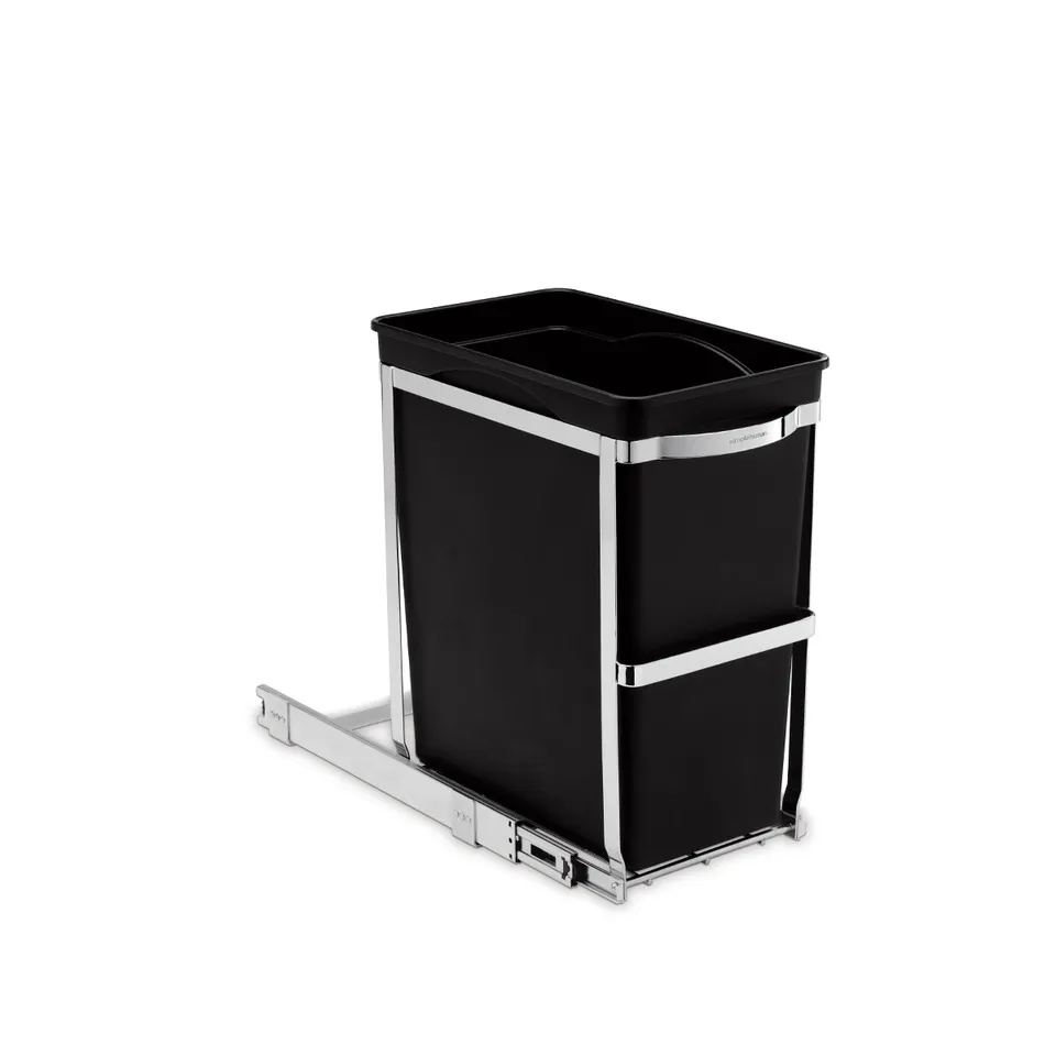 simplehuman-30l-under-counter-pull-out-cestino-estraiabile-sottopensile-in-accia image 1