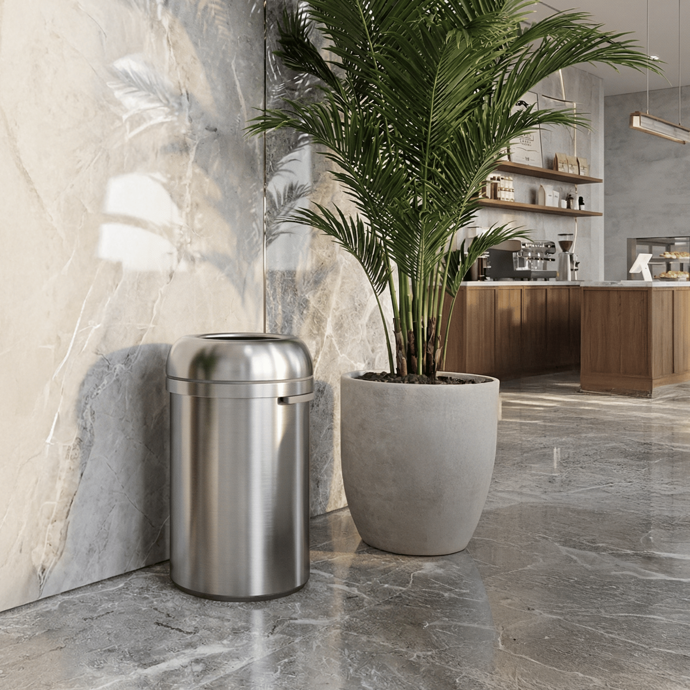 simplehuman-all-steel-bullet-open-can-pattumiera-open-top-in-acciaio-inox-intero image 1