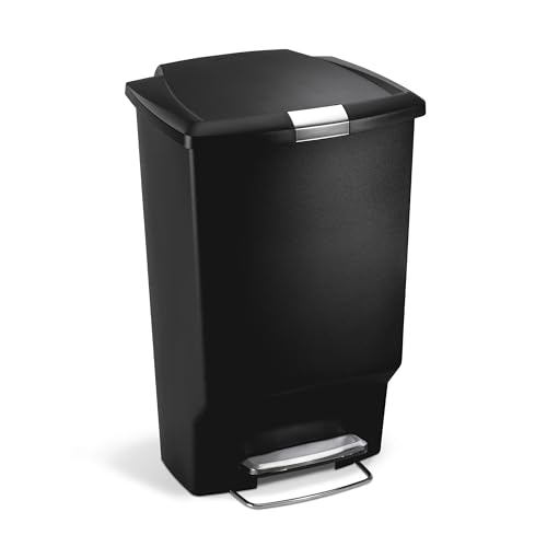 simplehuman-cw1371-cestino-rettangolare-con-pedale-45-l-da-cucina-coperchio-sile image 8
