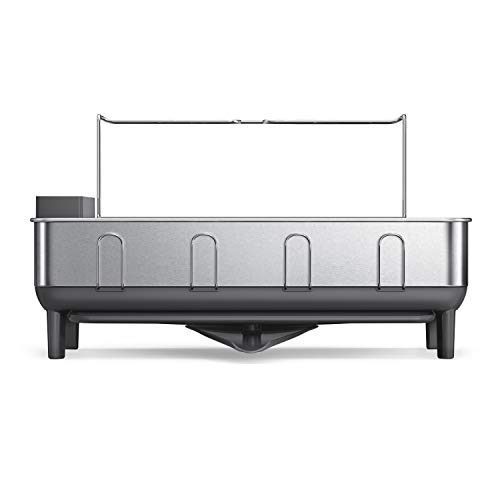 simplehuman-scolapiatti-con-telaio-in-acciaio-inox-beccuccio-girevole-e-supporto image 5