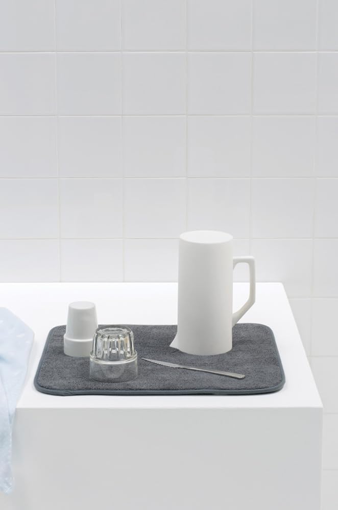 brabantia-sink-side-tappetino-scolapiatti-in-tessuto-grigio-47-x-40-x-1-cm-assor image 2