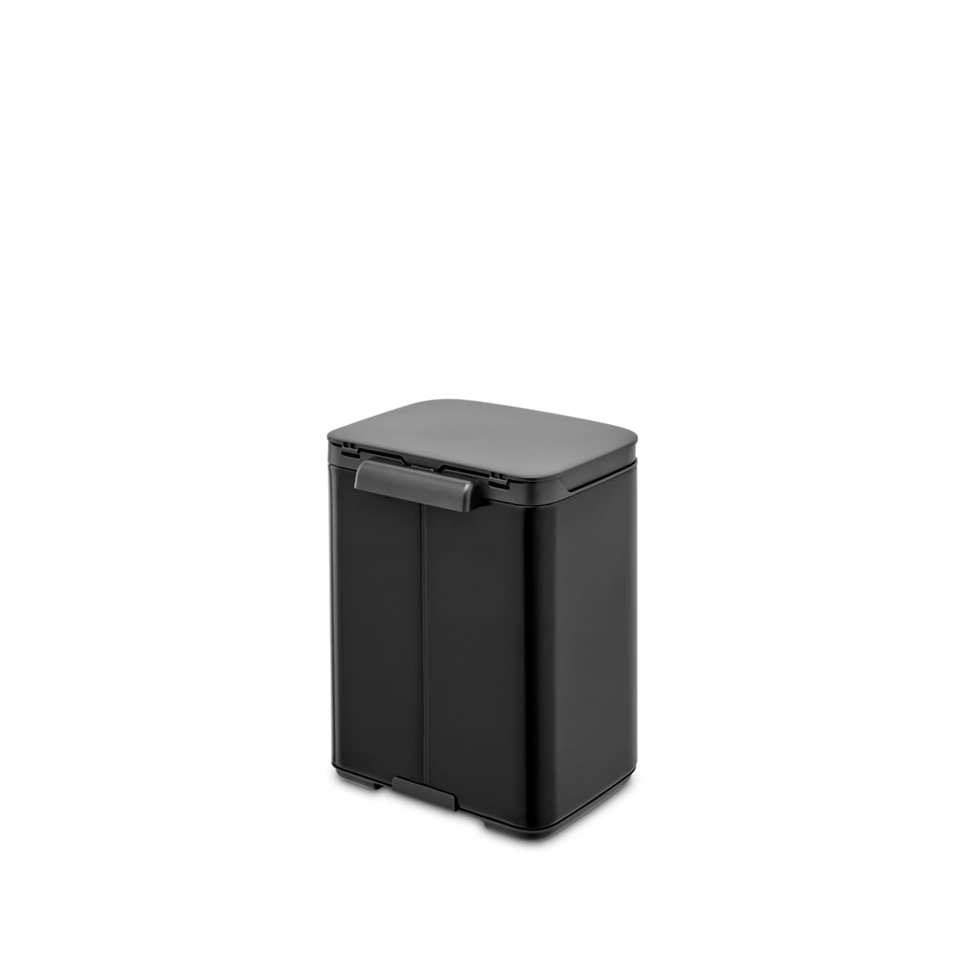 brabantia-pattumiera-bo-4l-matt-black-appendibile-a-parete-coperchio-soft-close- image 4