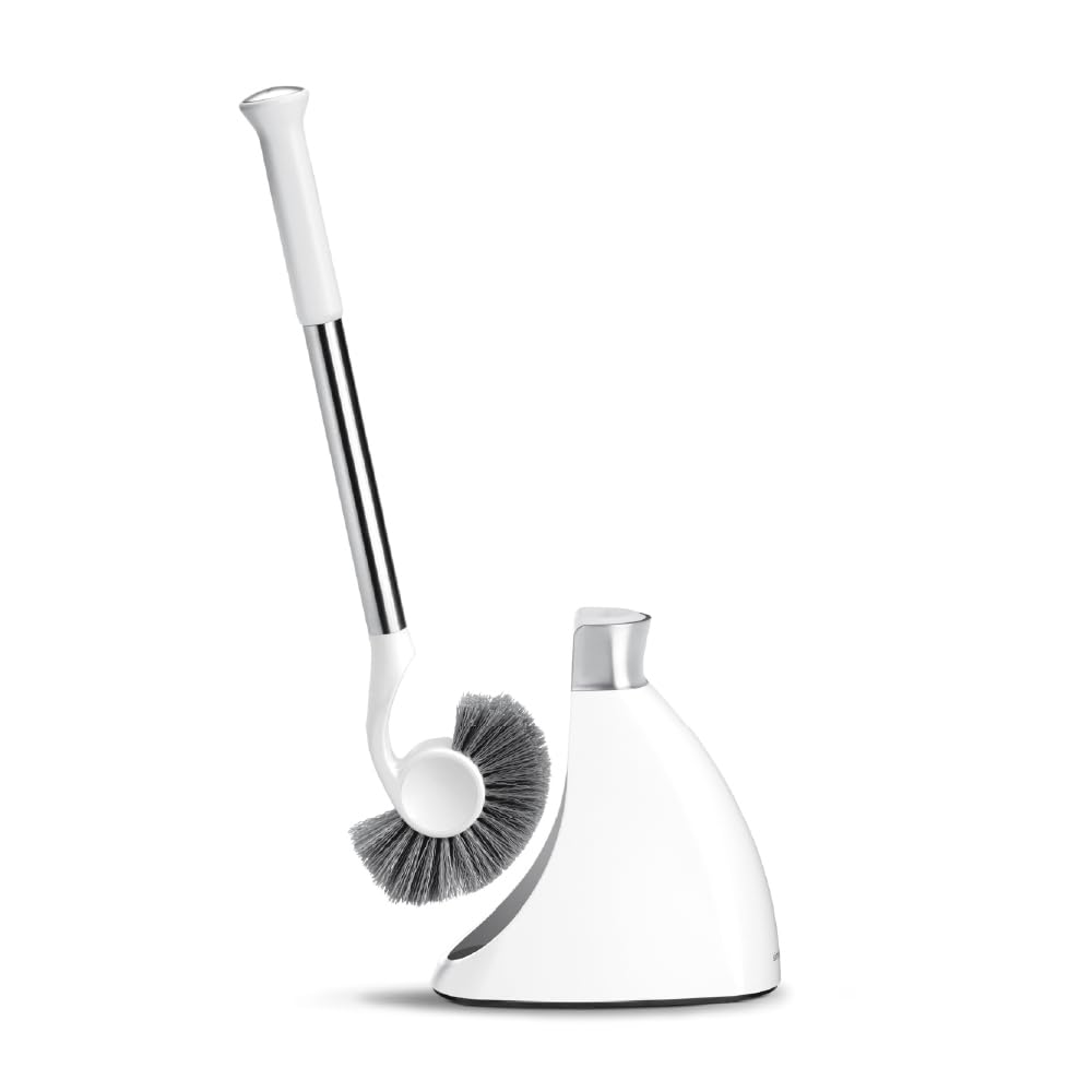 simplehuman-scopino-da-bagno-con-supporto-magnetico-in-acciaio-inox-e-testa-in-p image 1