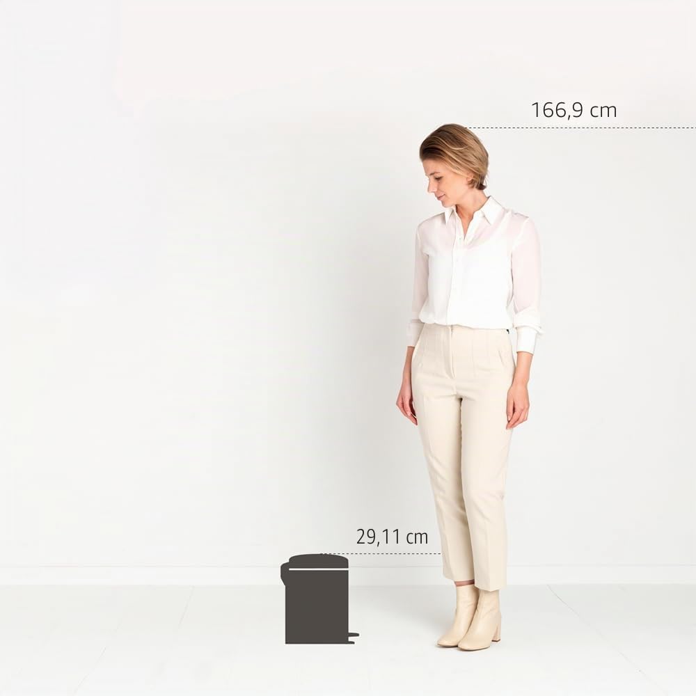 brabantia-newicon-pattumiera-a-pedale-5-litri-secchio-interno-in-plastica-nero-o image 4