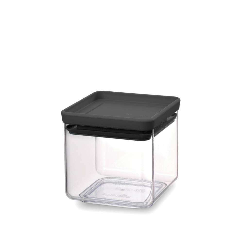 brabantia-tasty-square-canister-barattolo-quadrato-1-6-l-dark-grey-impilabile-sa image 6