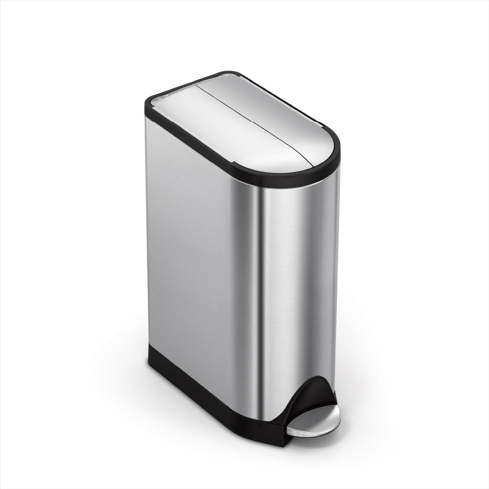 simplehuman-cw2017-cestino-a-farfalla-con-pedale-40l-20-20-raccolta-differenziat image 8