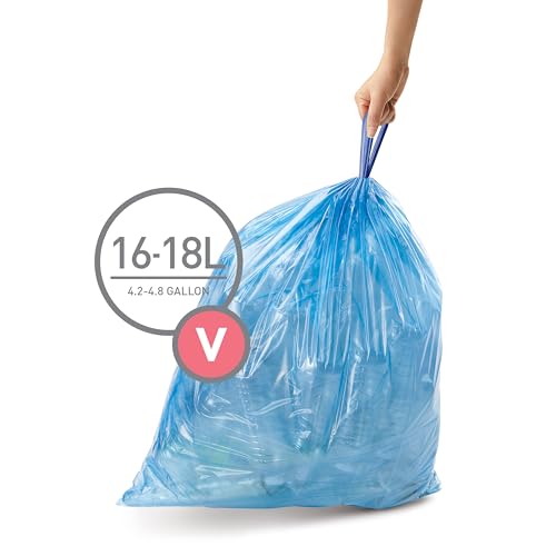 simplehuman-cw0269-sacchetti-spazzatura-su-misura-codice-v-blu-riciclo-16l-3-x-c image 5