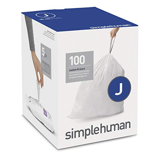 simplehuman-sacchetti-spazzatura-custom-fit-codice-j-bianchi-5-confezioni-da-20- image 5