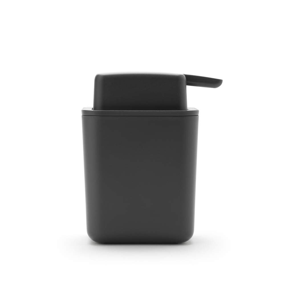 brabantia-dispenser-di-sapone-rettangolare-200-ml-grigio-scuro-antigoccia-e-mono image 3