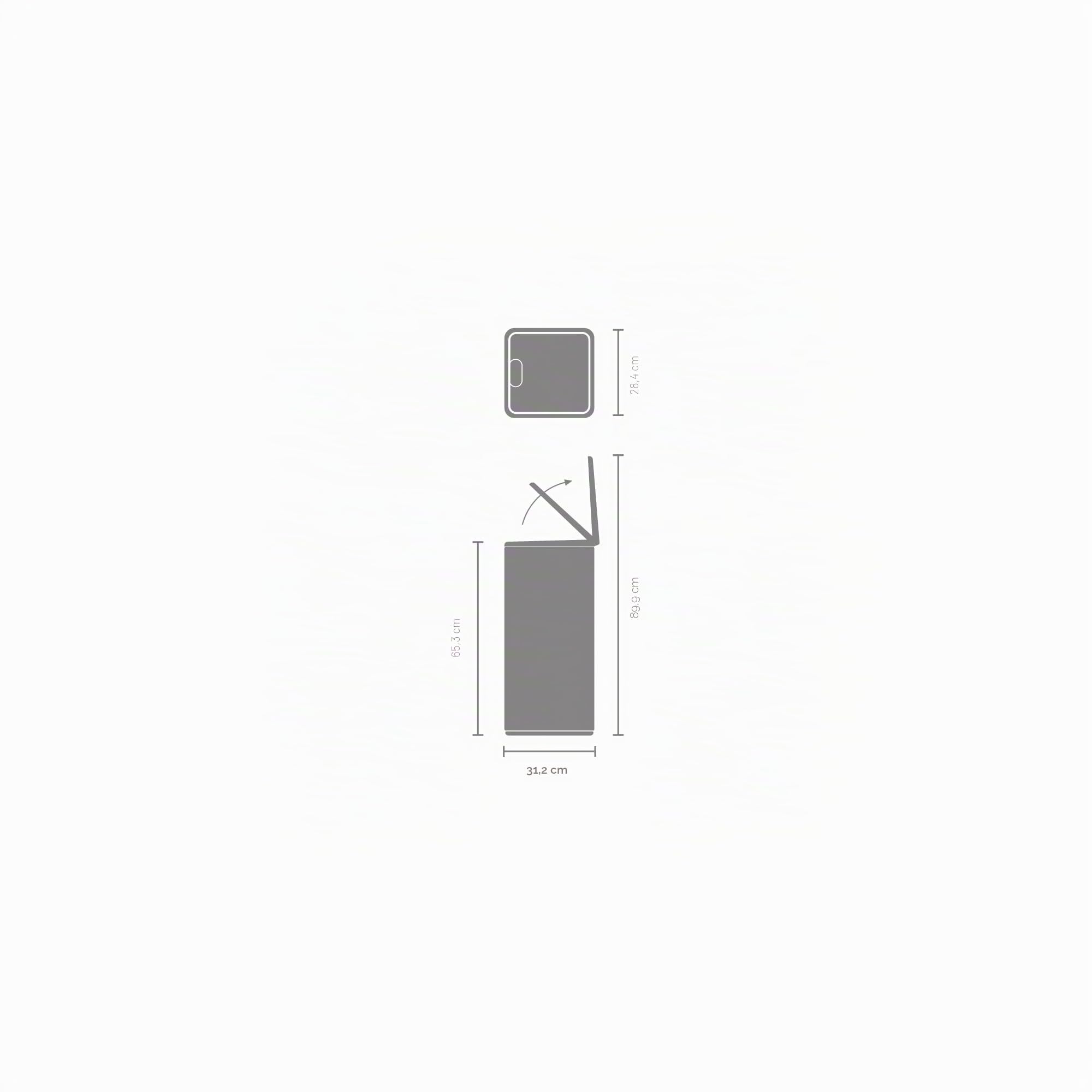 brabantia-bo-touch-bin-30l-soft-beige-pattumiera-a-pedale-salvaspazio-con-secchi image 3
