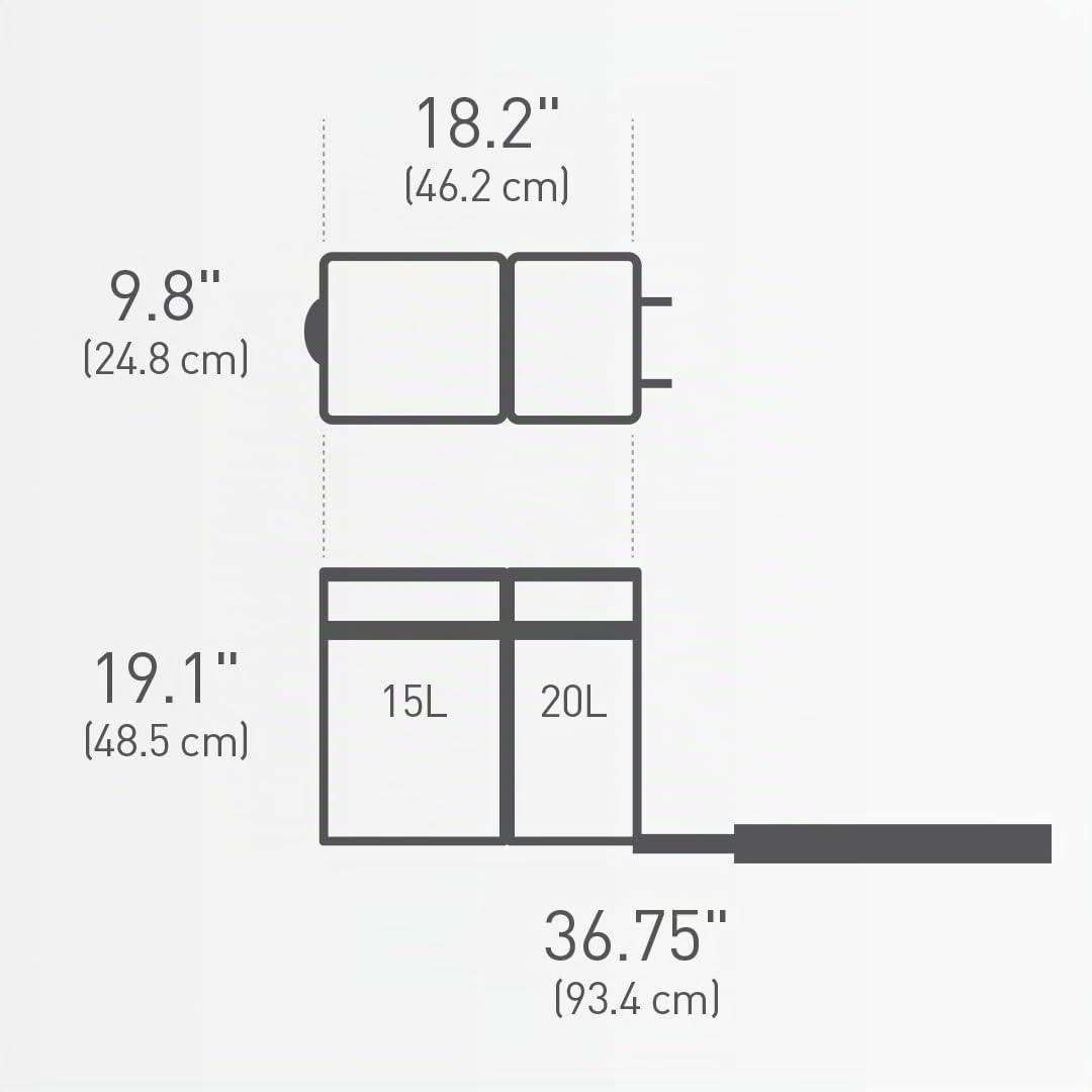 simplehuman-cw1016-cestino-a-scomparsa-sottolavello-per-raccolta-differenziata-e image 6