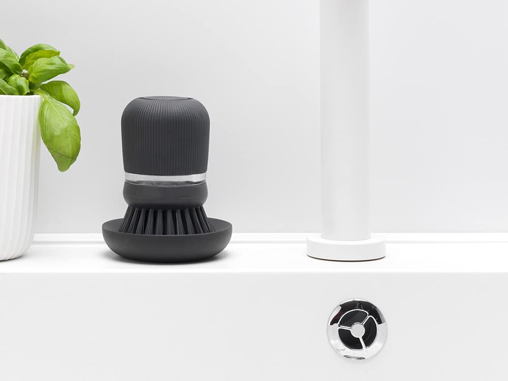 brabantia-spazzola-dosatrice-per-sapone-con-serbatoio-integrato-grigio-scuro-tag image 8