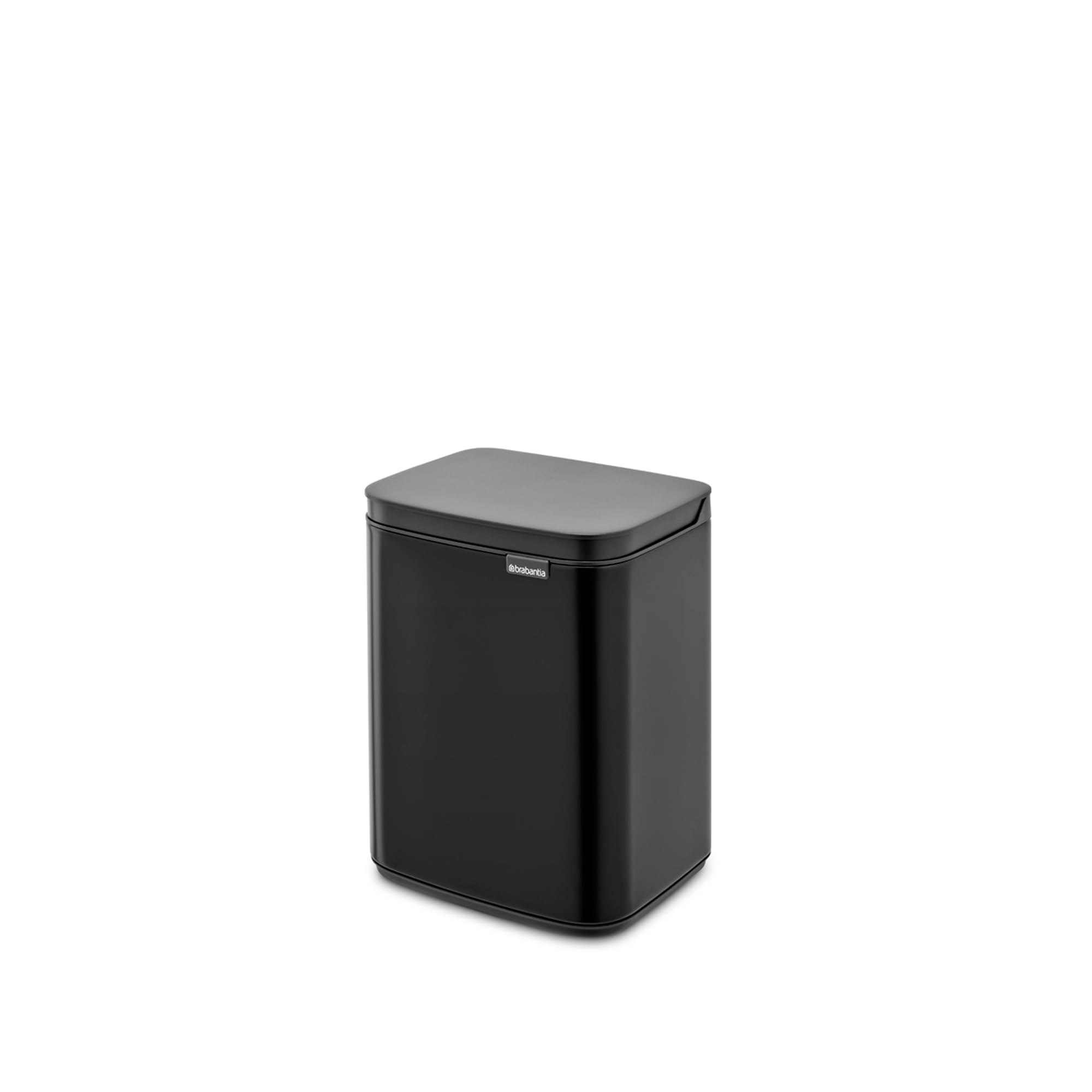 brabantia-pattumiera-bo-4l-matt-black-appendibile-a-parete-coperchio-soft-close- image 3