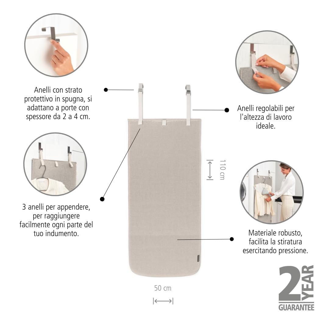 brabantia-coperta-steaming-appendibile-per-stiratura-a-vapore-110-x-50-cm-con-ga image 2