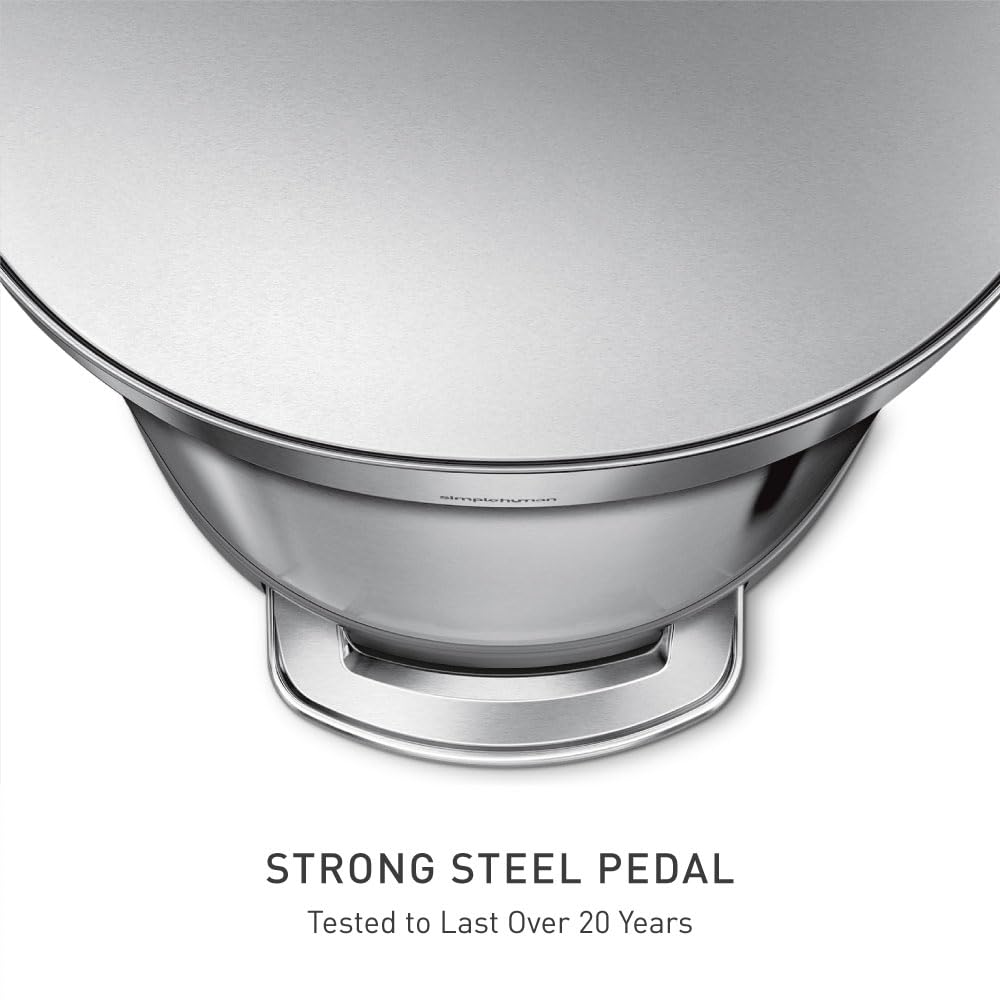 simplehuman-cw2030-cestino-pattumiera-semi-rotondo-con-pedale-45-l-acciaio-inox- image 4