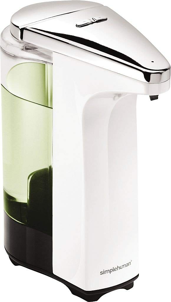 simplehuman-st1018-erogatore-sapone-con-sensore-touch-free-237-ml-plastica-bianc image 4
