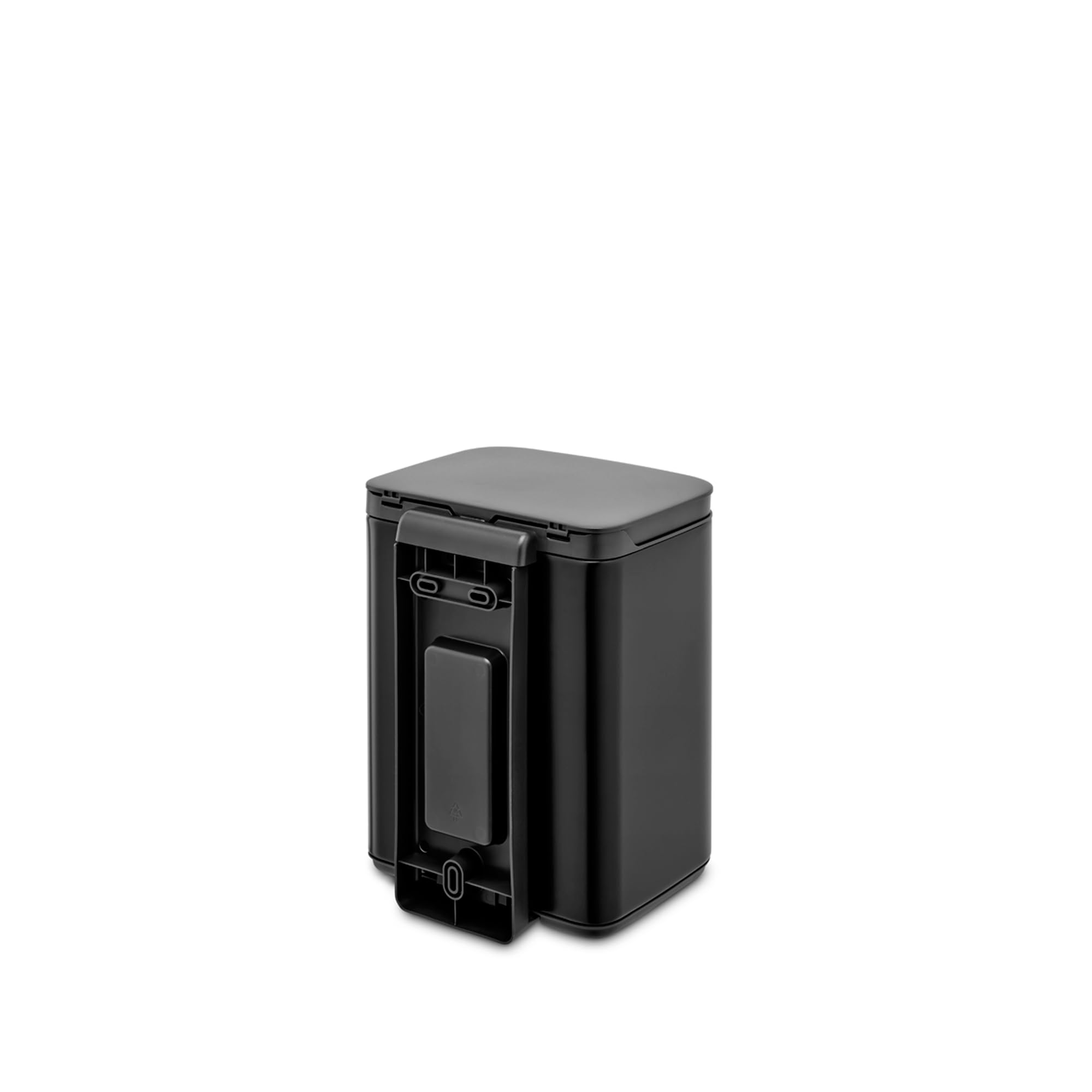 brabantia-pattumiera-bo-4l-matt-black-appendibile-a-parete-coperchio-soft-close- image 5