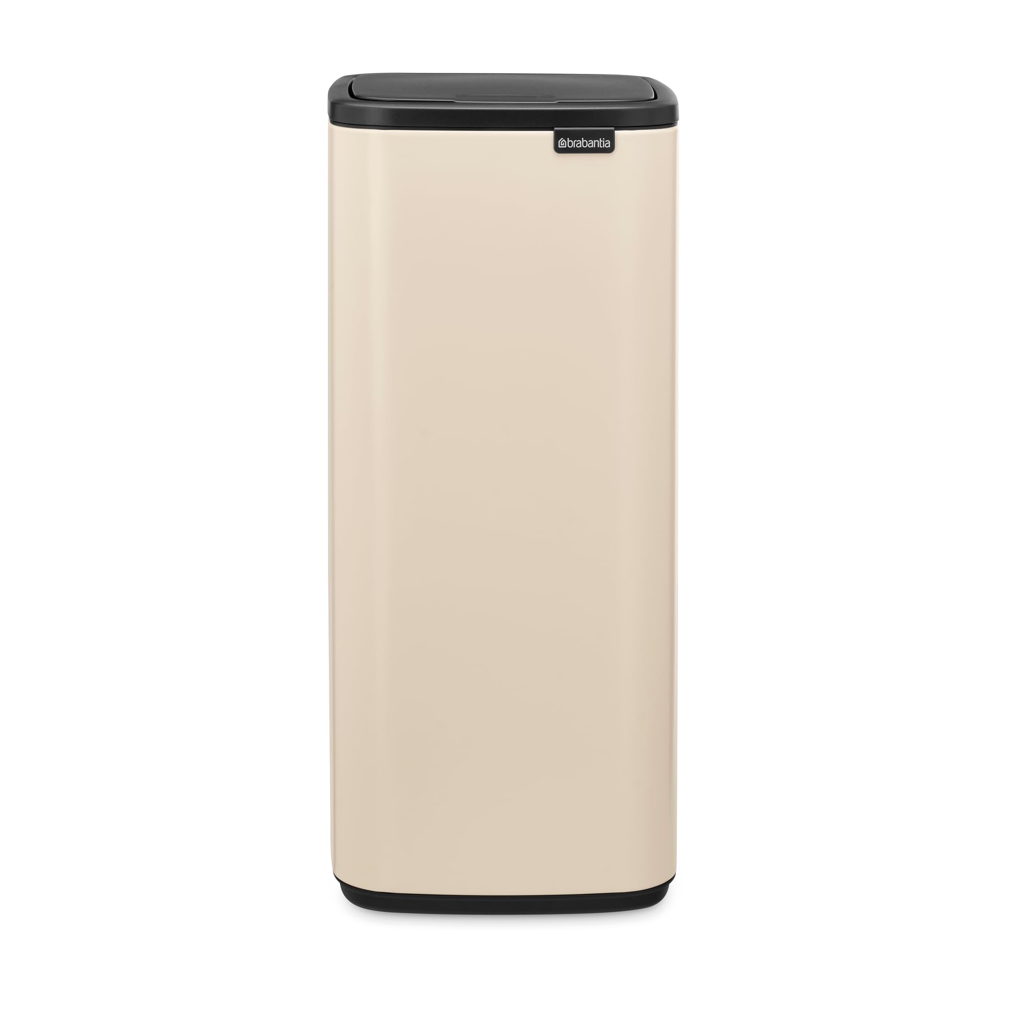 brabantia-bo-touch-bin-30l-soft-beige-pattumiera-a-pedale-salvaspazio-con-secchi image 1
