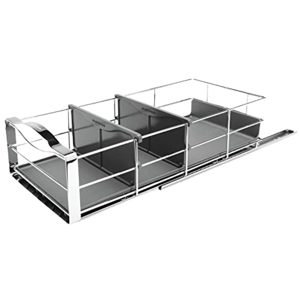 simplehuman-organizer-per-cabinet-a-estrazione-22-8-cm-guida-a-cuscinetti-a-sfer image 1