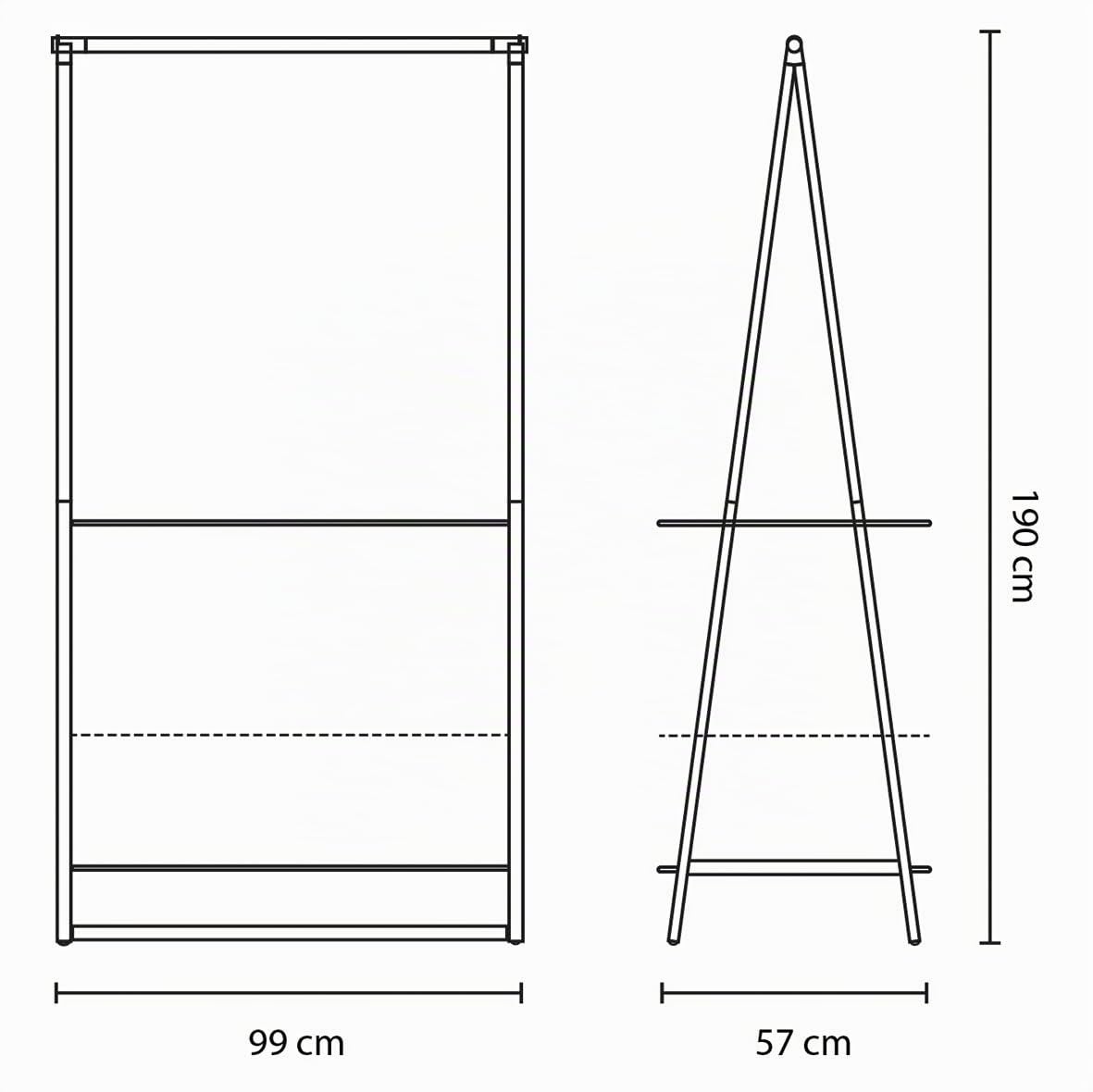 brabantia-organizer-appendiabiti-linn-nero-grande-barre-in-bamb-fino-a-28-capi-c image 6