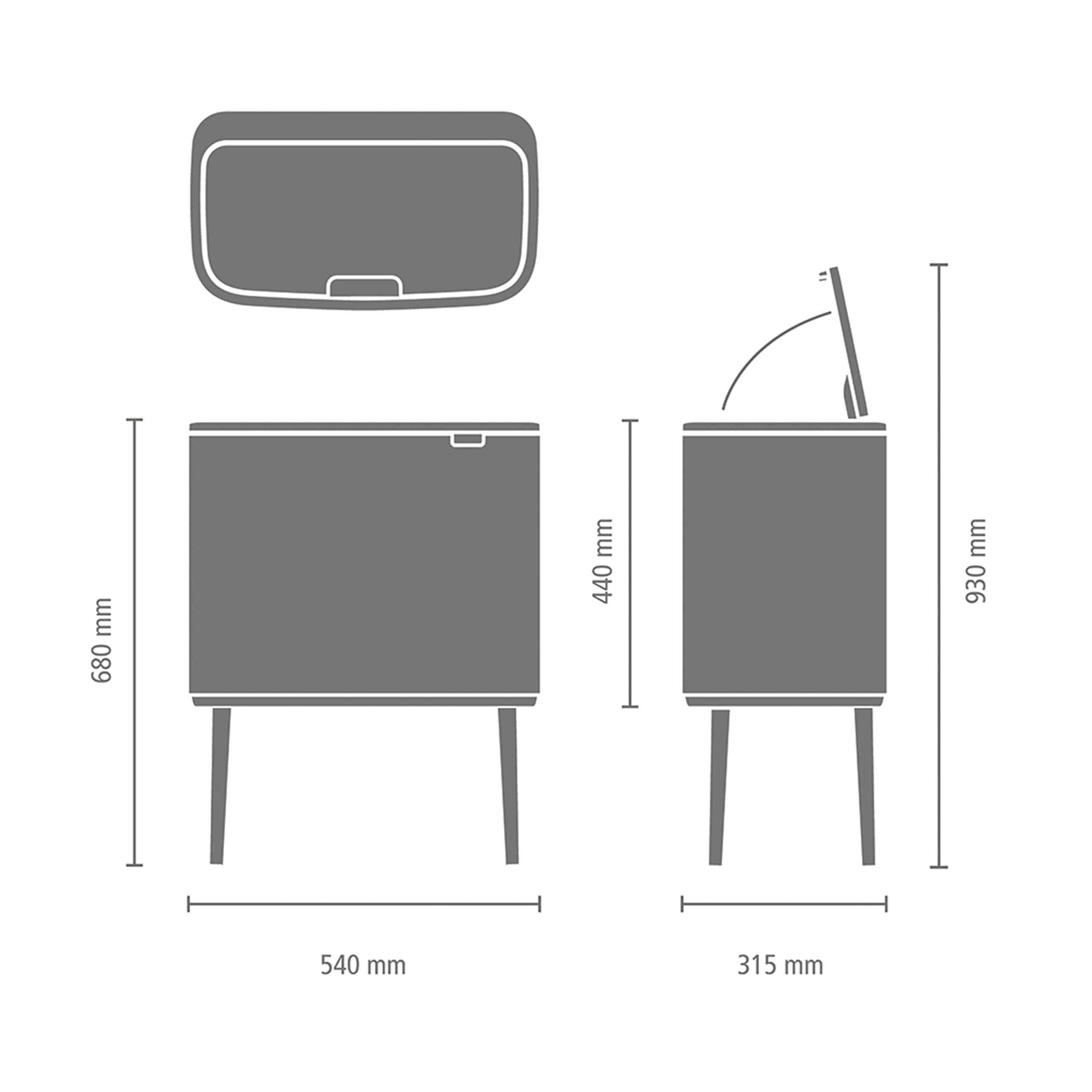 brabantia-pattumiera-bo-touch-36-litri-a-scomparto-unico-con-apertura-soft-touch image 3