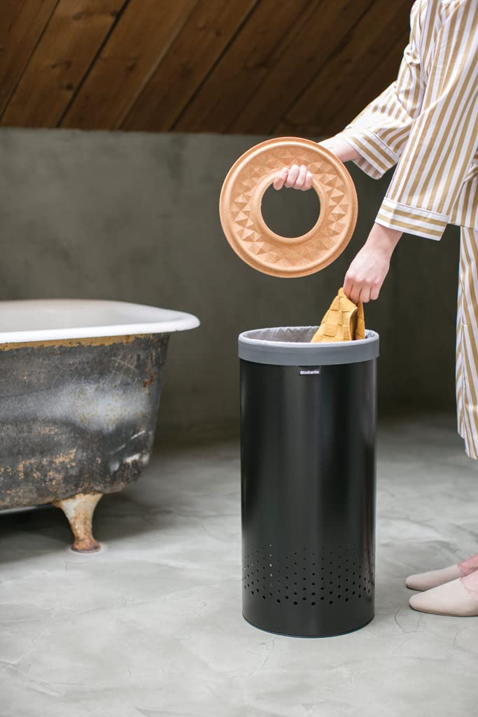 brabantia-cesto-portabiancheria-quick-drop-35-litri-matt-black-sacco-rimovibile- image 6