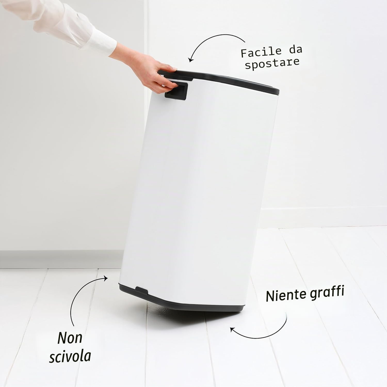 brabantia-bo-touch-bin-30l-soft-beige-pattumiera-a-pedale-salvaspazio-con-secchi image 6