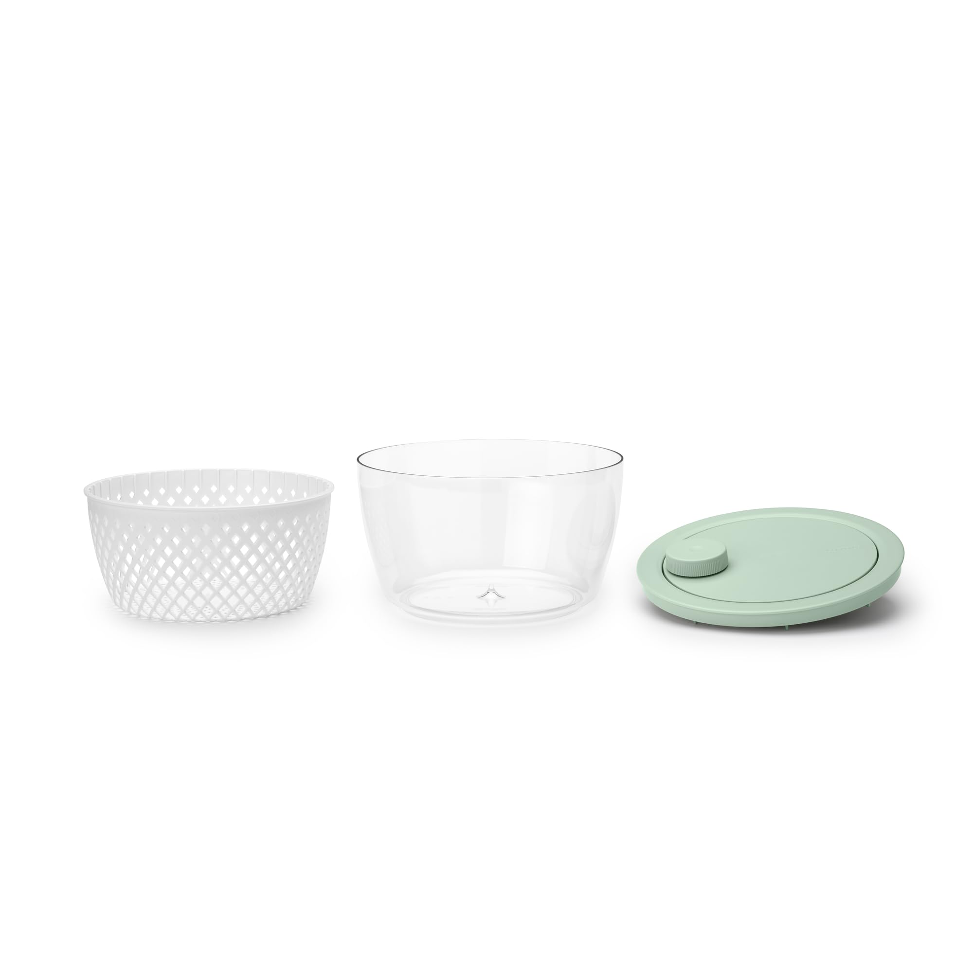 brabantia-tasty-centrifuga-per-insalata-3-in-1-con-ciotola-colino-e-base-antisci image 3