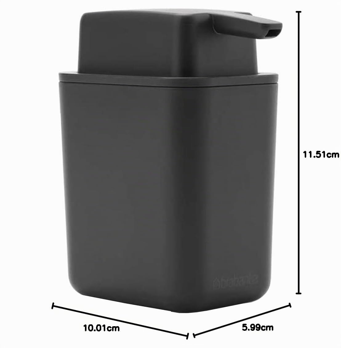 brabantia-dispenser-di-sapone-rettangolare-200-ml-grigio-scuro-antigoccia-e-mono image 8