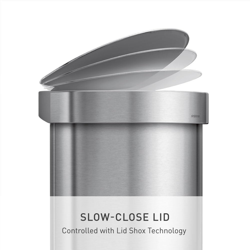 simplehuman-cw2030-cestino-pattumiera-semi-rotondo-con-pedale-45-l-acciaio-inox- image 5