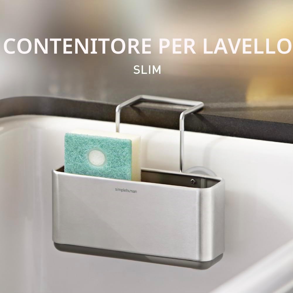 simplehuman-kt1134-contenitore-sottile-per-lavandino-in-acciaio-inox-spazzolato- image 2