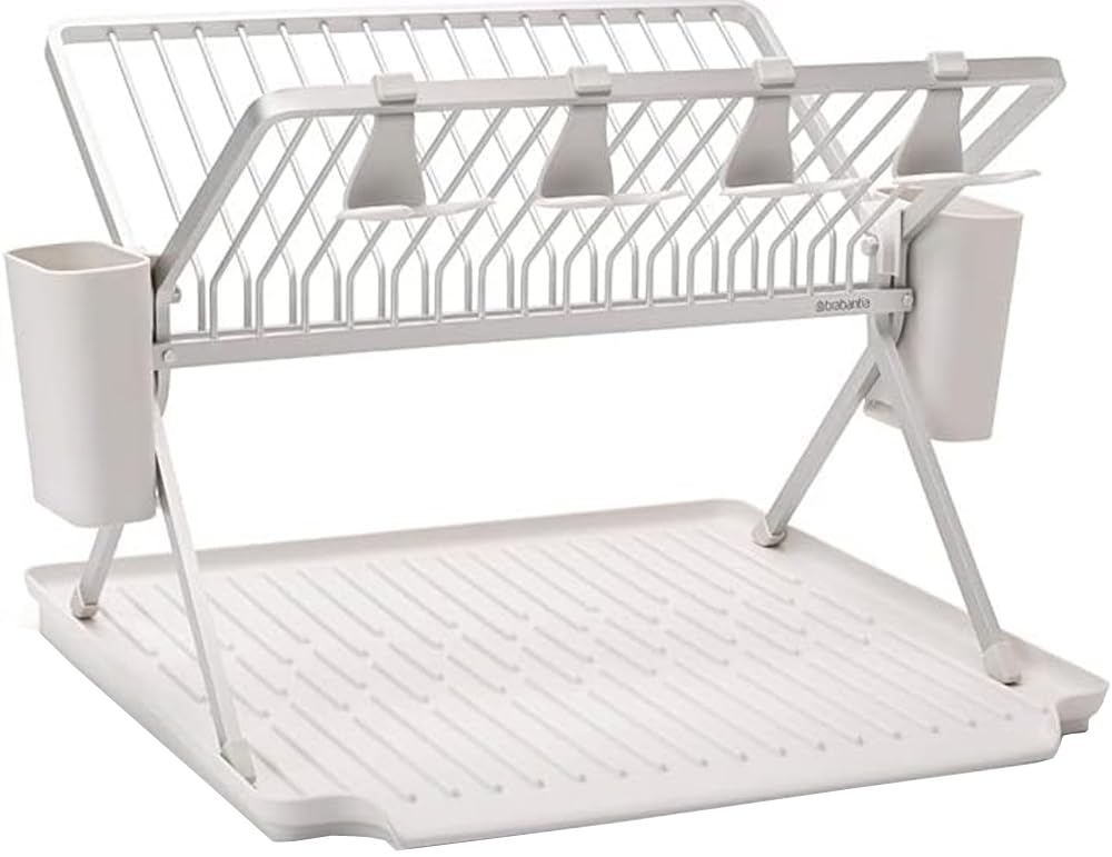 brabantia-sinkside-scolapiatti-pieghevole-compatto-con-vassoio-salvagoccia-fino- image 8