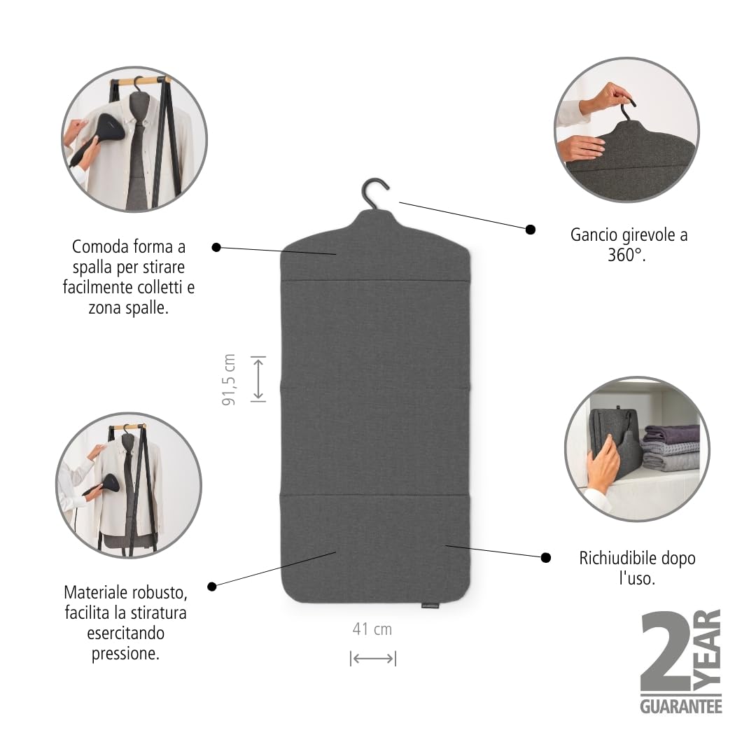 brabantia-asse-steaming-richiudibile-40-x-85-cm-per-stiratura-a-vapore-gancio-gi image 2
